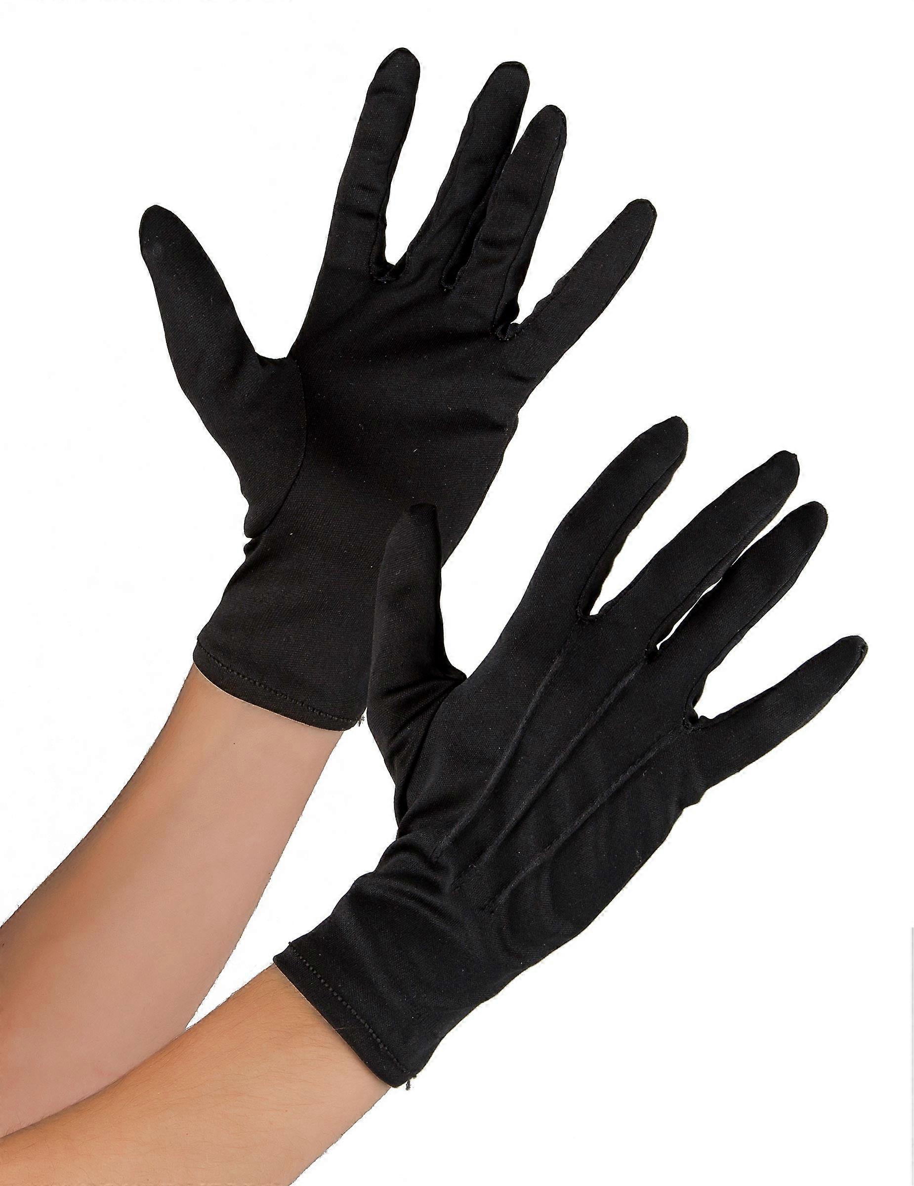 Adult black soft gloves