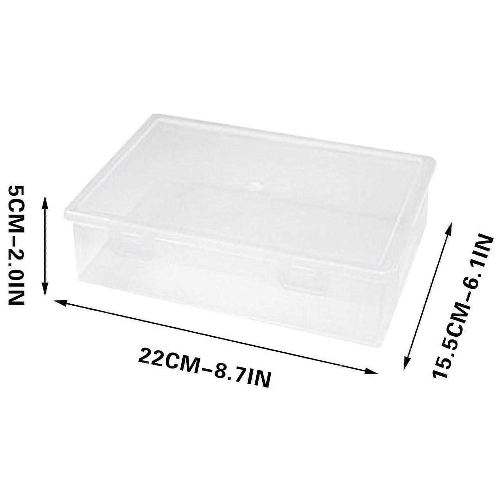 Transparent Stackable Waterproof Document Storage Box for A4 and Craft Supplies