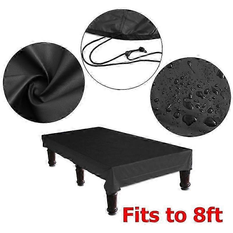 Waterproof Durable 8-Foot Billiard Pool Table Cover with Drawstring