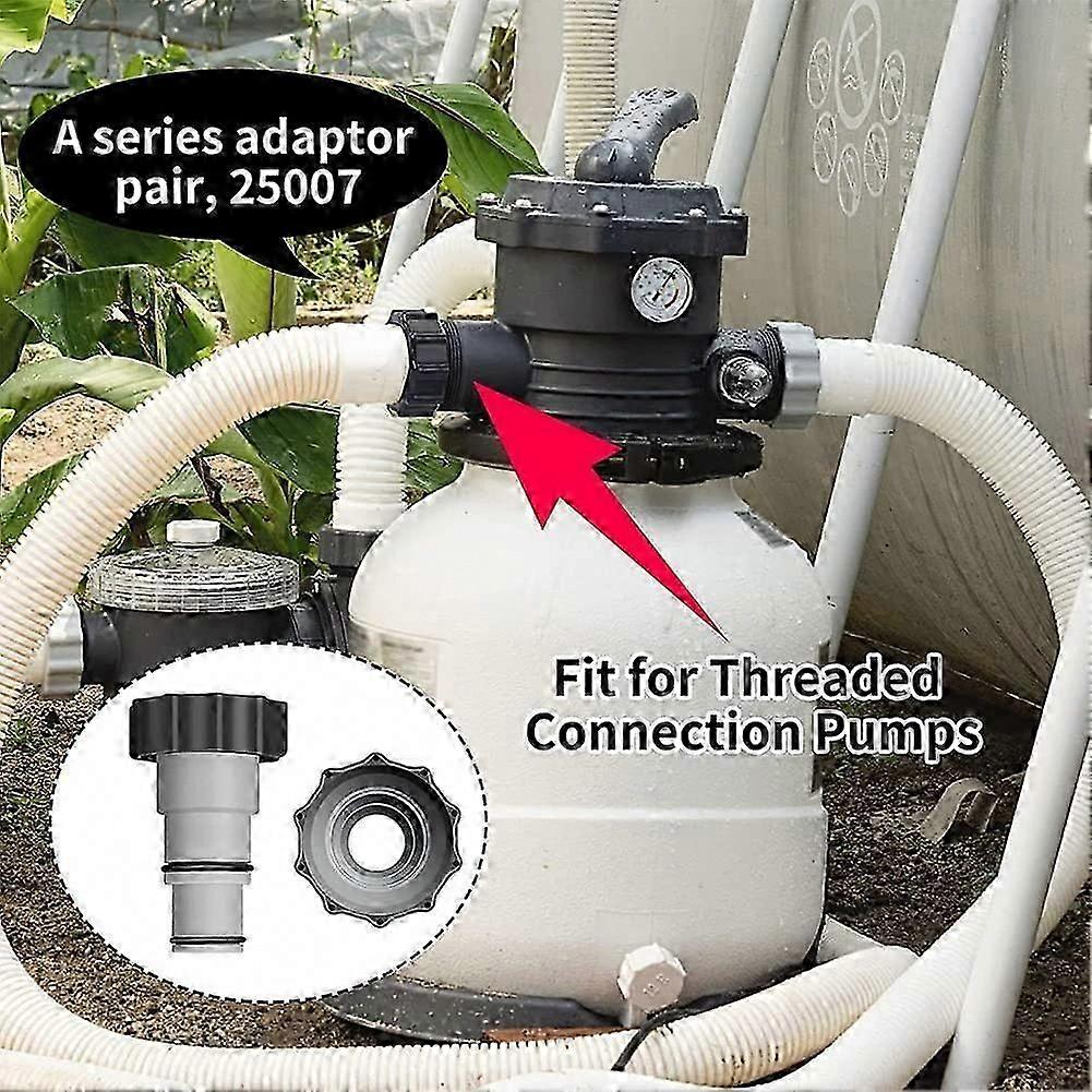 Replacement Hose Adapter w/Collar Replace for Intex Fit for Threaded Connection Pumps