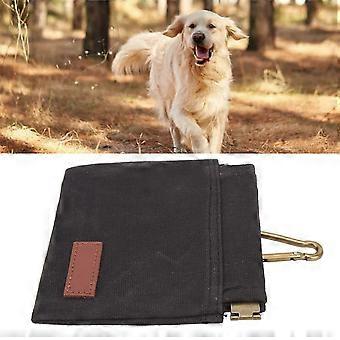 Godbitpose til hundetrening, stor kapasitet, svart med midjeklemme for gåtrening