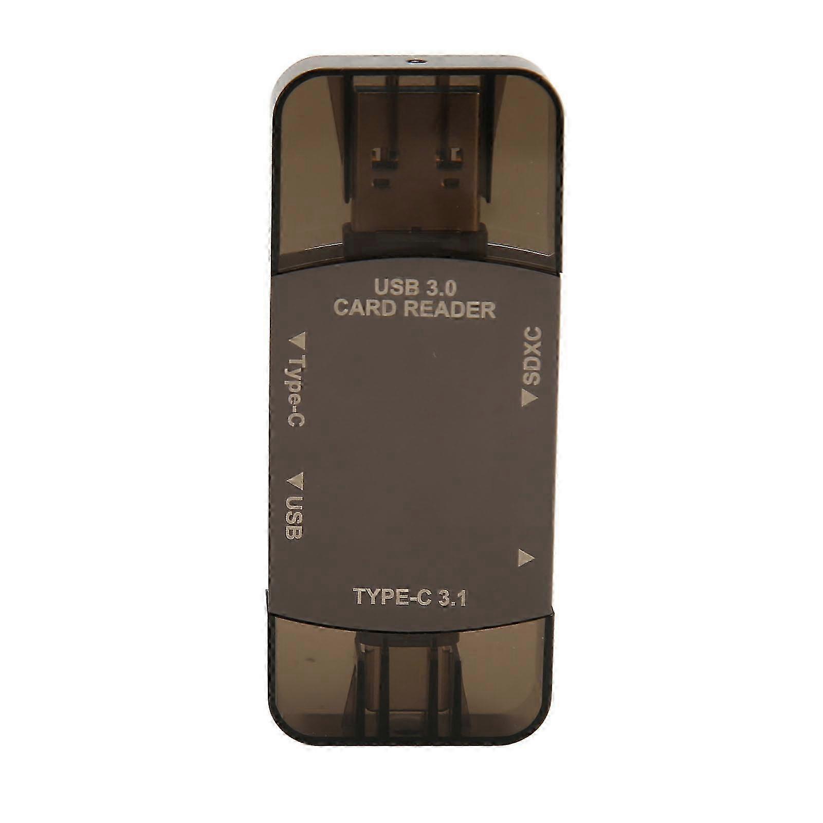 Memory Card Reader 3 in 1 Type C 3.1 USB 3.0 Micro USB Interface OTG Function Metal Portable