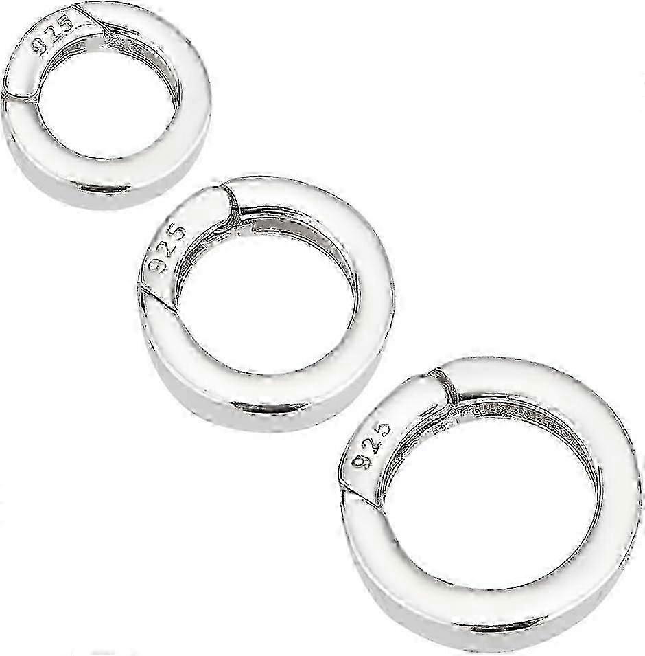 3pc 925 Silver Spring Clasps Variety Pack