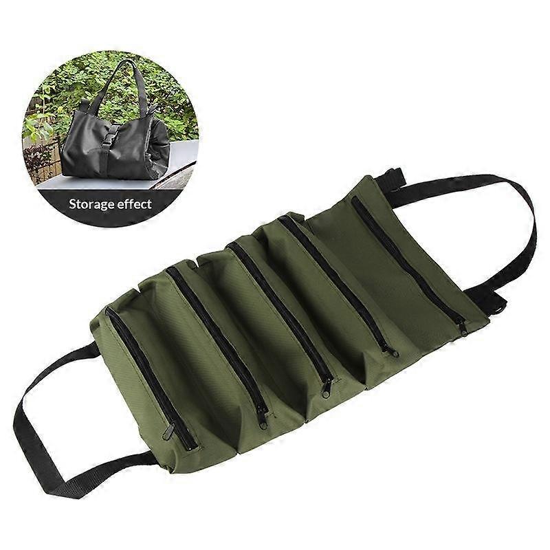 Multi-functional Tear Proof Canvas Tool Bag Large Capacity Tool Storage Pouch for Auto Maintenance Construction Work