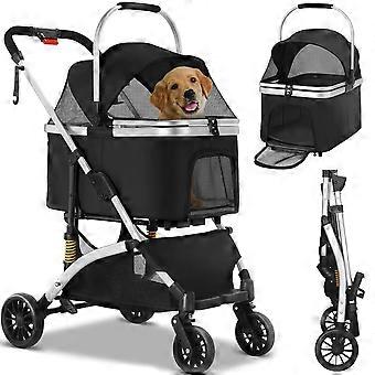 2-in-1 Pet Carrier - Dog Carrier - Cat Carrier - Transport Box - Pet Stroller.