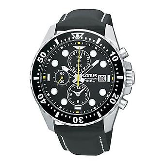 Lorus Watches Quartz Analog Men's Watch with RF895CX9 Cowskin Bracelet