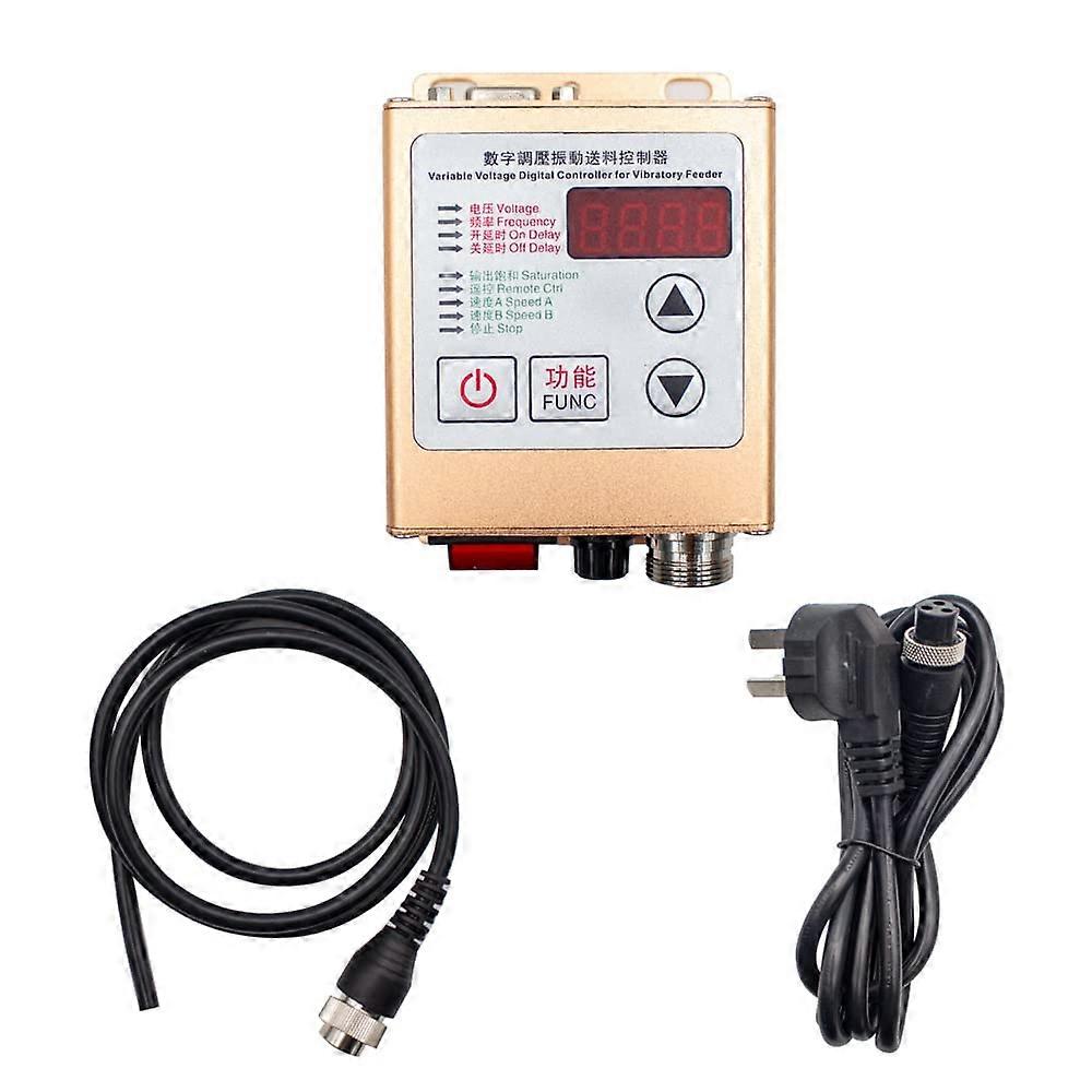 Vibratory Feeder Controller with Digital Display, Adjustable Voltage 85260VAC for Stable Feed Rate