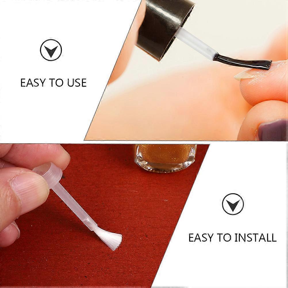 Nail Polish Replacement Brushes Set for Smooth Application 1250Pcs White