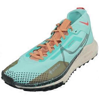 Nike React Pegasus Trail 4 Gore-tex Womens Fashion Trainers in Emerald Sequoia