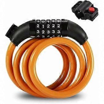 Thick 12mm Coiled Combo Lock