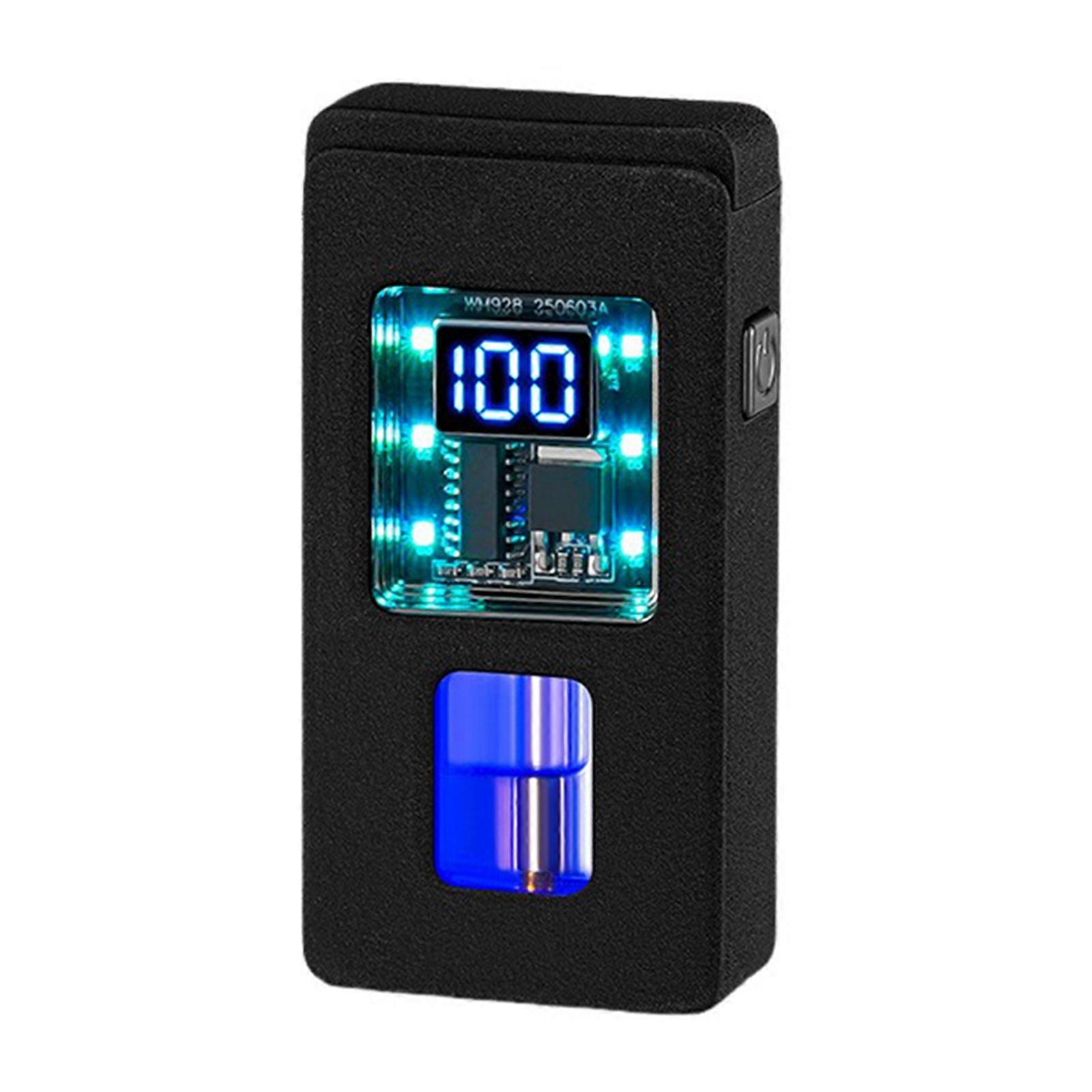 LED Double Flame Lighter - Switchable Soft/Jet Windproof Lighter for BBQ, Kitchen & Candles