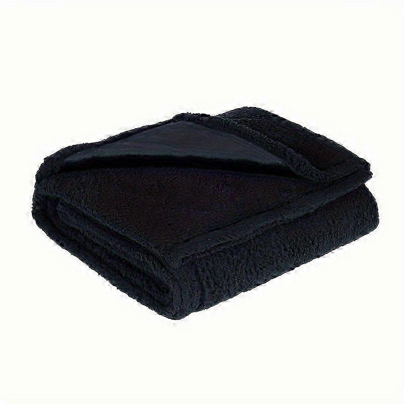 Double-Sided Flannel Sherpa Pet Throw