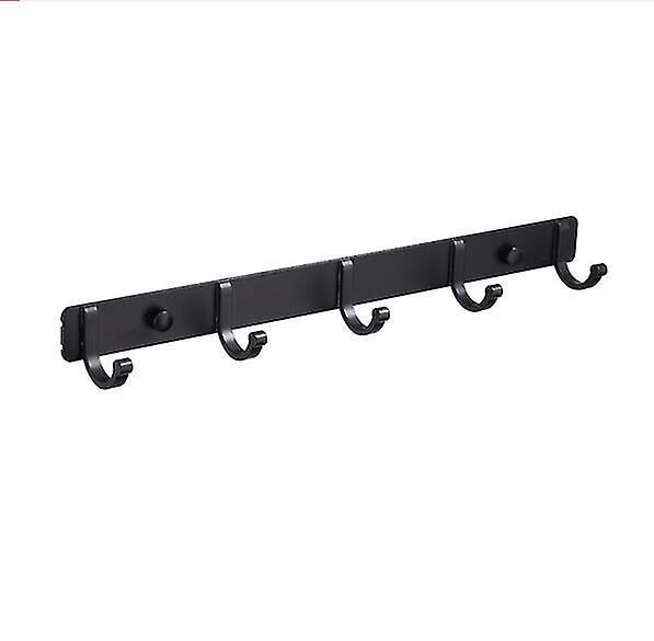Wall-mounted Row Hook Behind The Space Aluminum Door 5 Hooks)