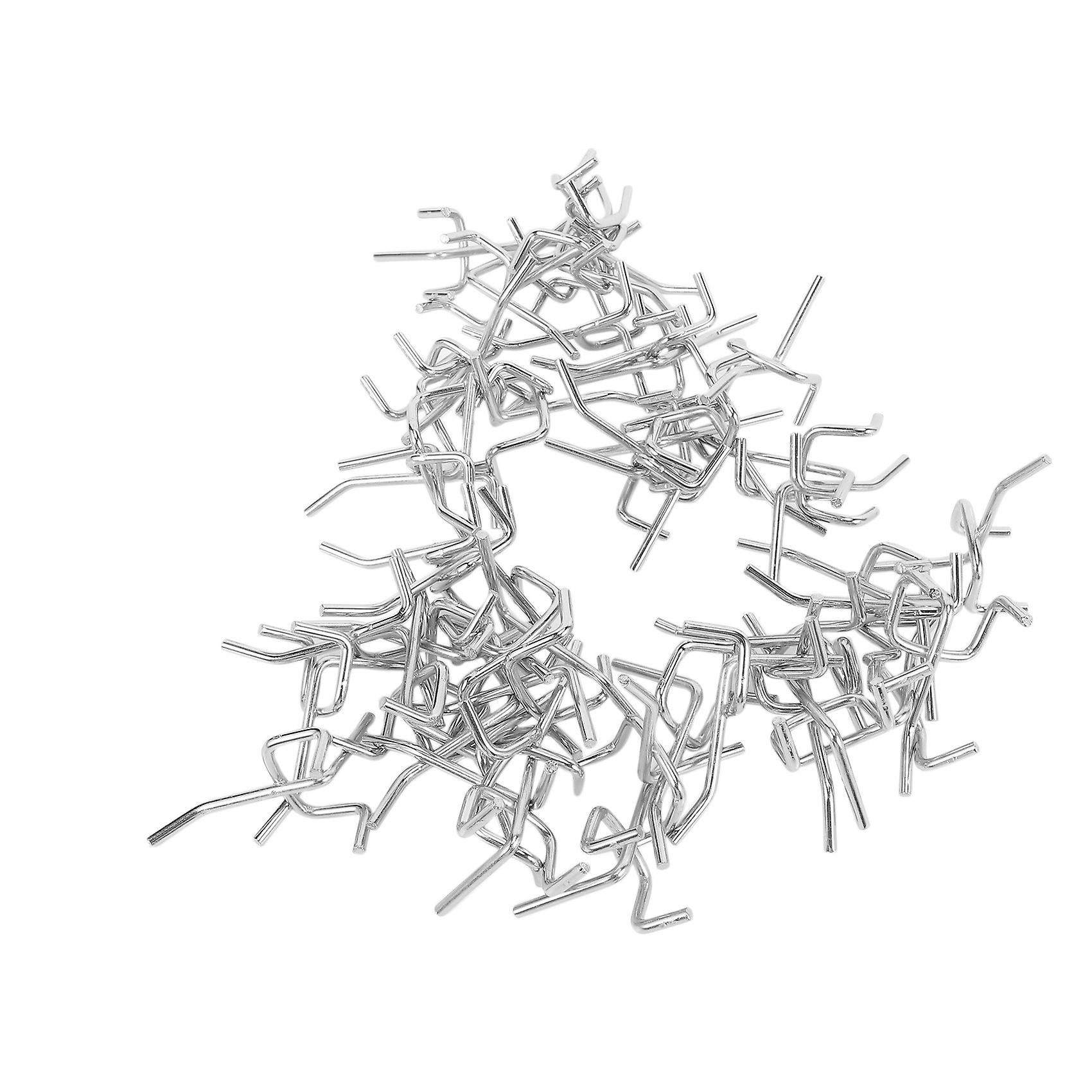 50個の耐久性のある炭素鋼実用的なペグボードフックガレージワークショップガレージワークショップ組織D