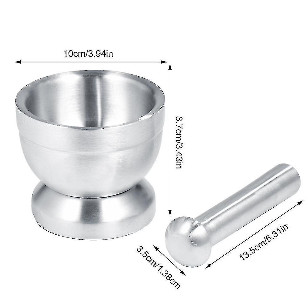Manual Wood/stainless Steel Mortar And Pestle Garlic Spice,yellow