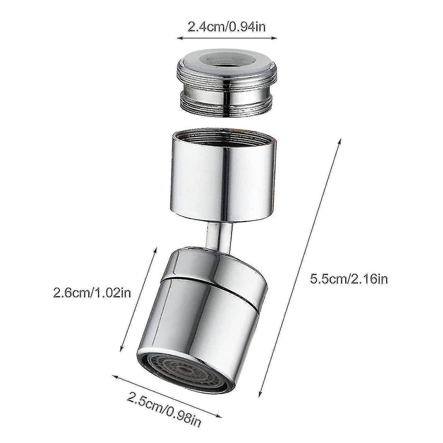 2 Piece Kitchen Faucet Spout Set, Universal Splash Faucet Filter