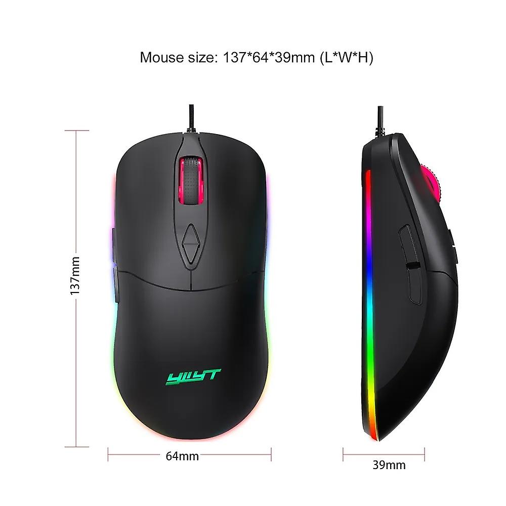 Wired Gaming Mouse Rgb Lighting Usb Mouse