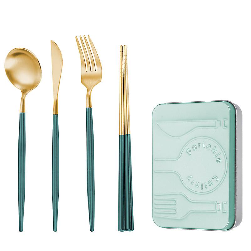 創造的なスプライシング食器304ステンレス鋼ポルトガルナイフフォークスプーンと箸西洋食器