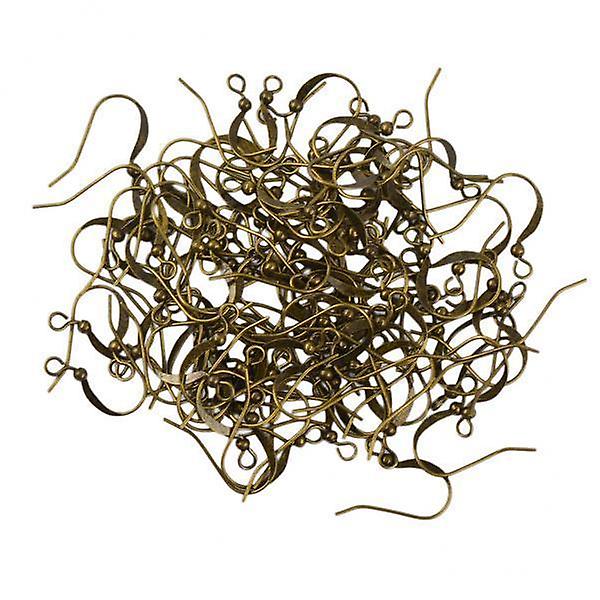 5x100 x Pendiente de latón de bronce retro Conectores de gancho Fabricación de joyas