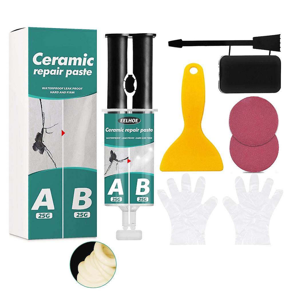 Tile Repair Agent Set Fast Fix Chips and Holes in Floor and Wall Tiles 50g