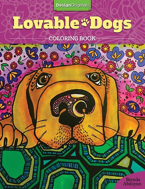 Lovable Dogs Coloring Book by Brenda Abdoyan Paperback