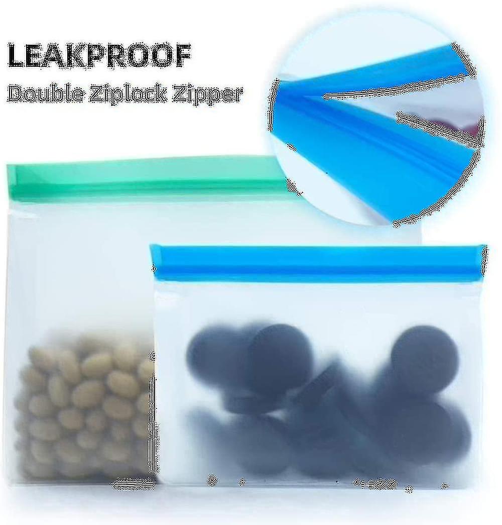 8pcs Reusable Food Storage Bags,28*25.5*5cm,random Color