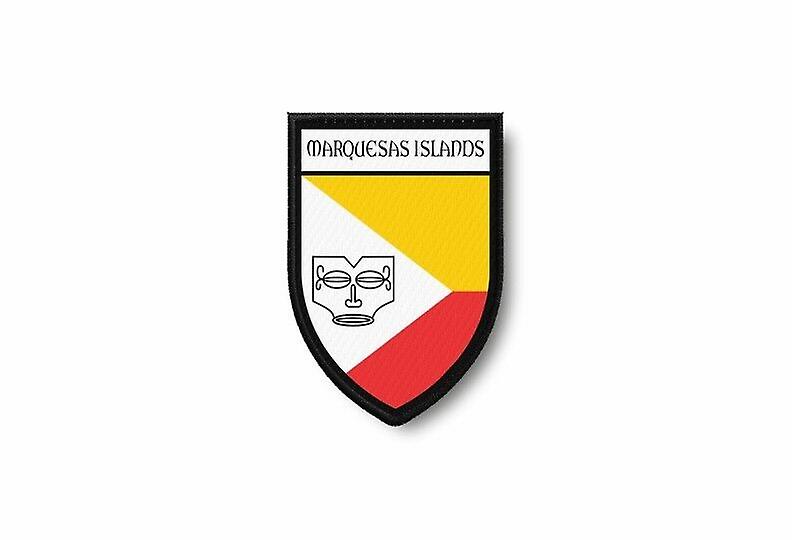 Patch Ecusson Bord Brode Flag Prints Marquesas Polynesia French Tahiti