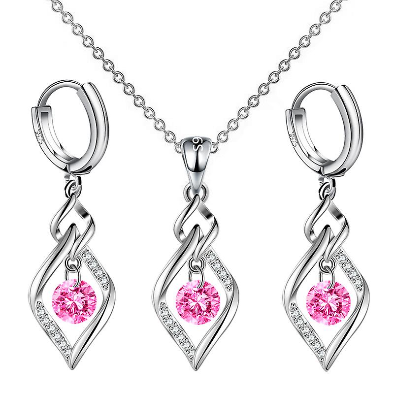 Ensemble de trois boucles d’oreilles et colliers micro-ensemble