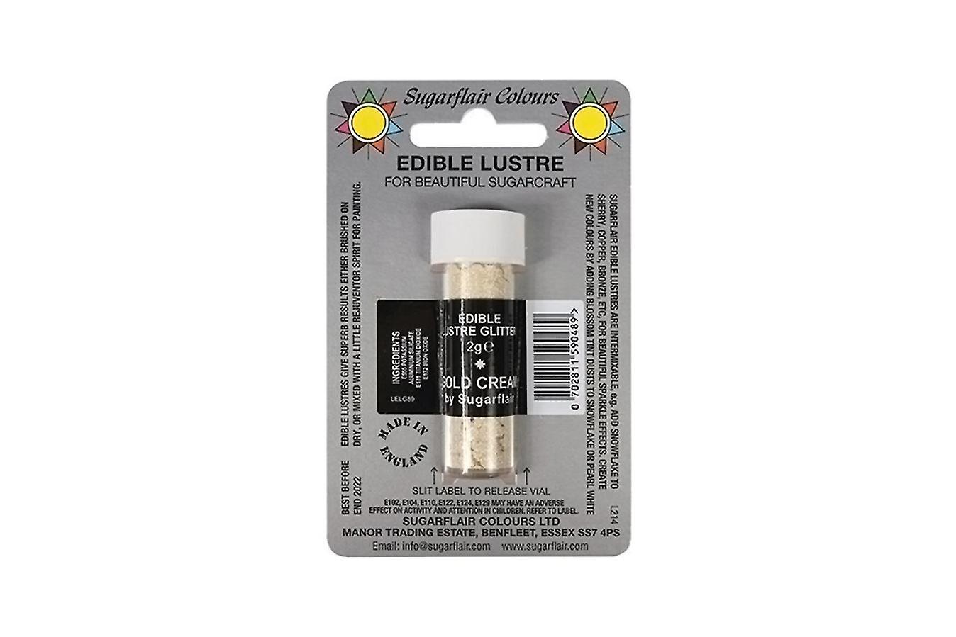 Sugarflair Edible Lustre Glitter 2g - Χρυσή Κρέμα
