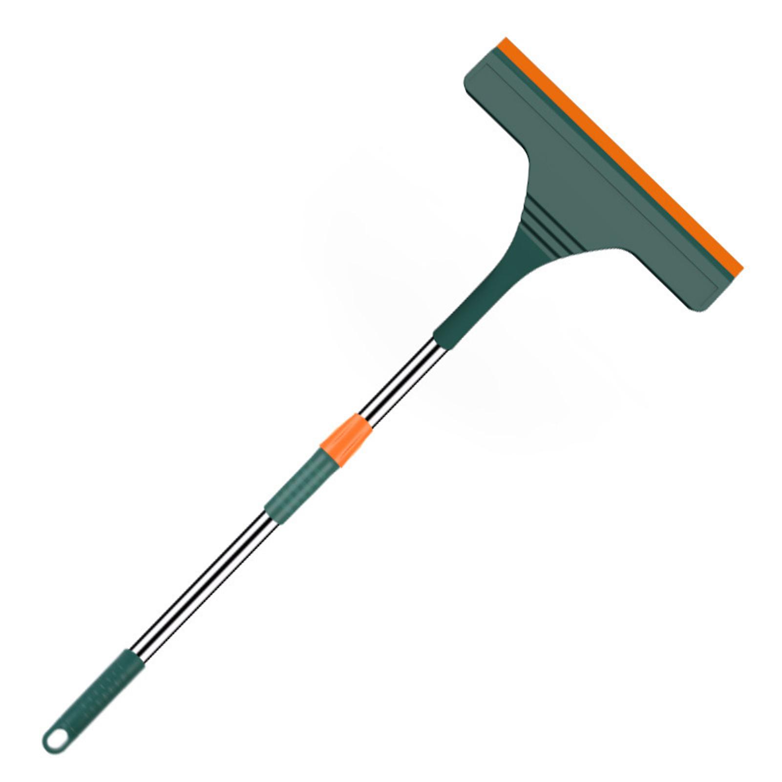 2 In 1 Adjustable Cleaning Mop Floor Squeegee Scrubber For Wall Ceiling Window Glass