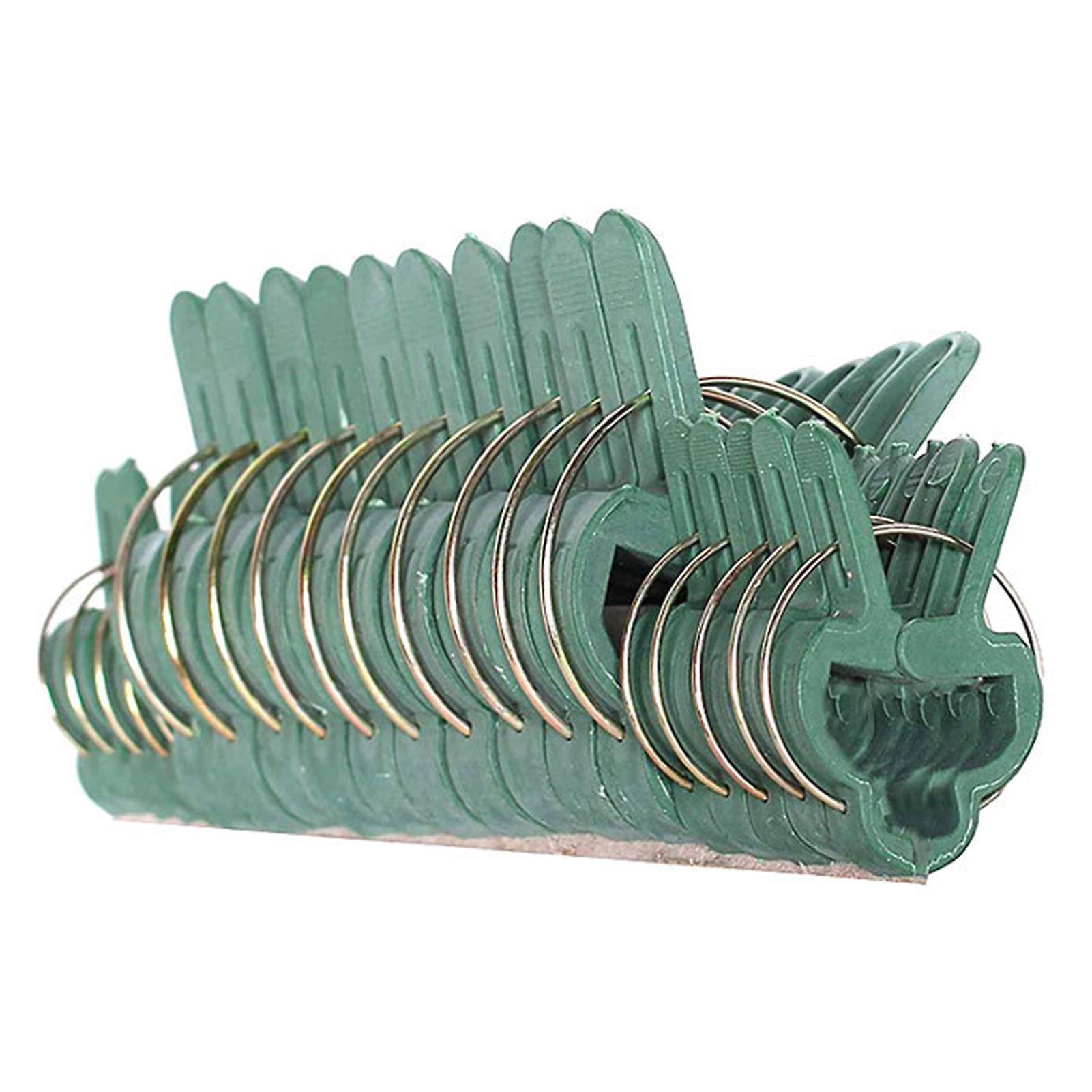 20pcs Plastic Garden Plant Support Clips Reusable Gentle Plant & Flower Trellis Clips For Supporting Stems Of Flower Vine