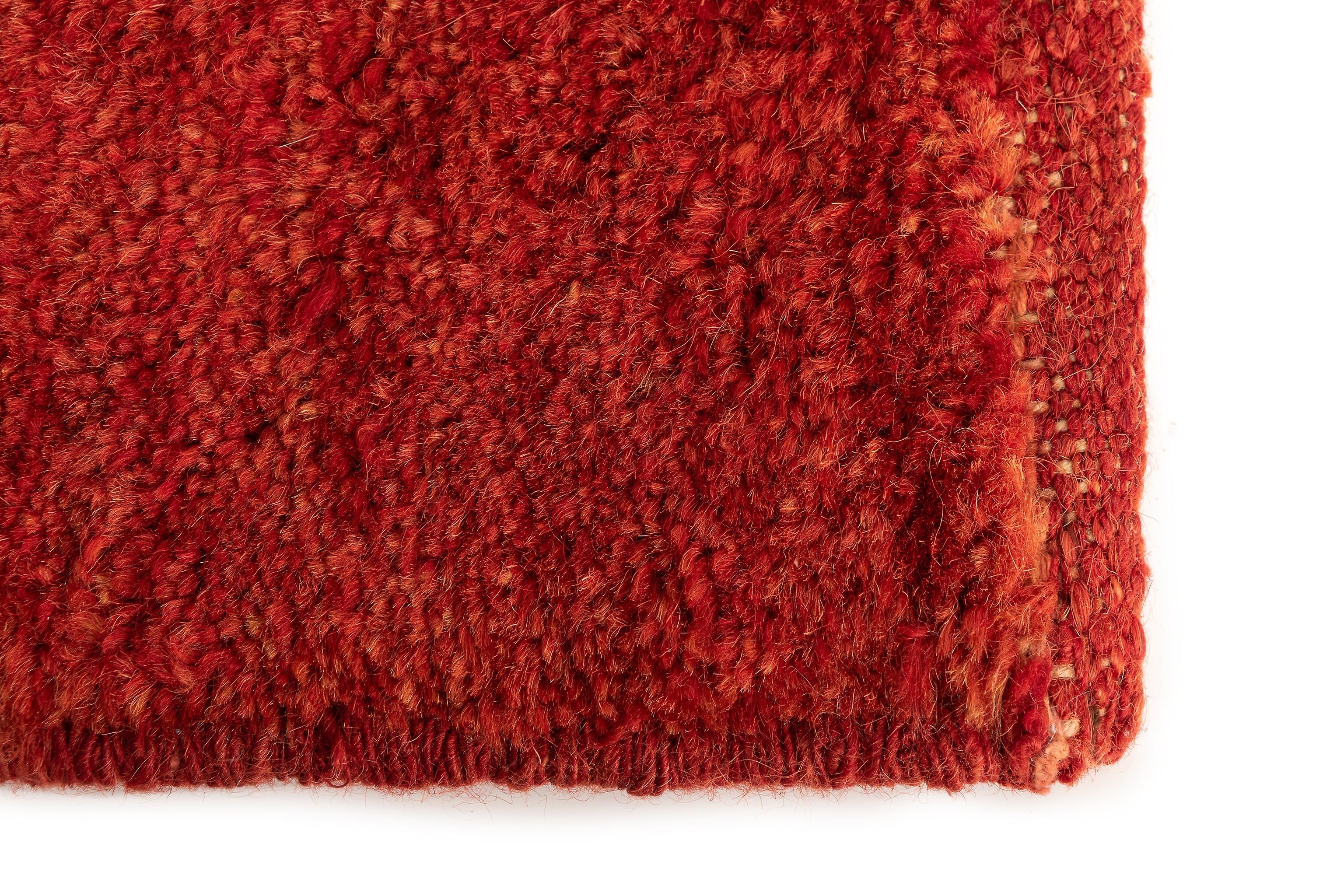 Hadorn Gabbeh 45x50 带红色手工制作的中亚地毯