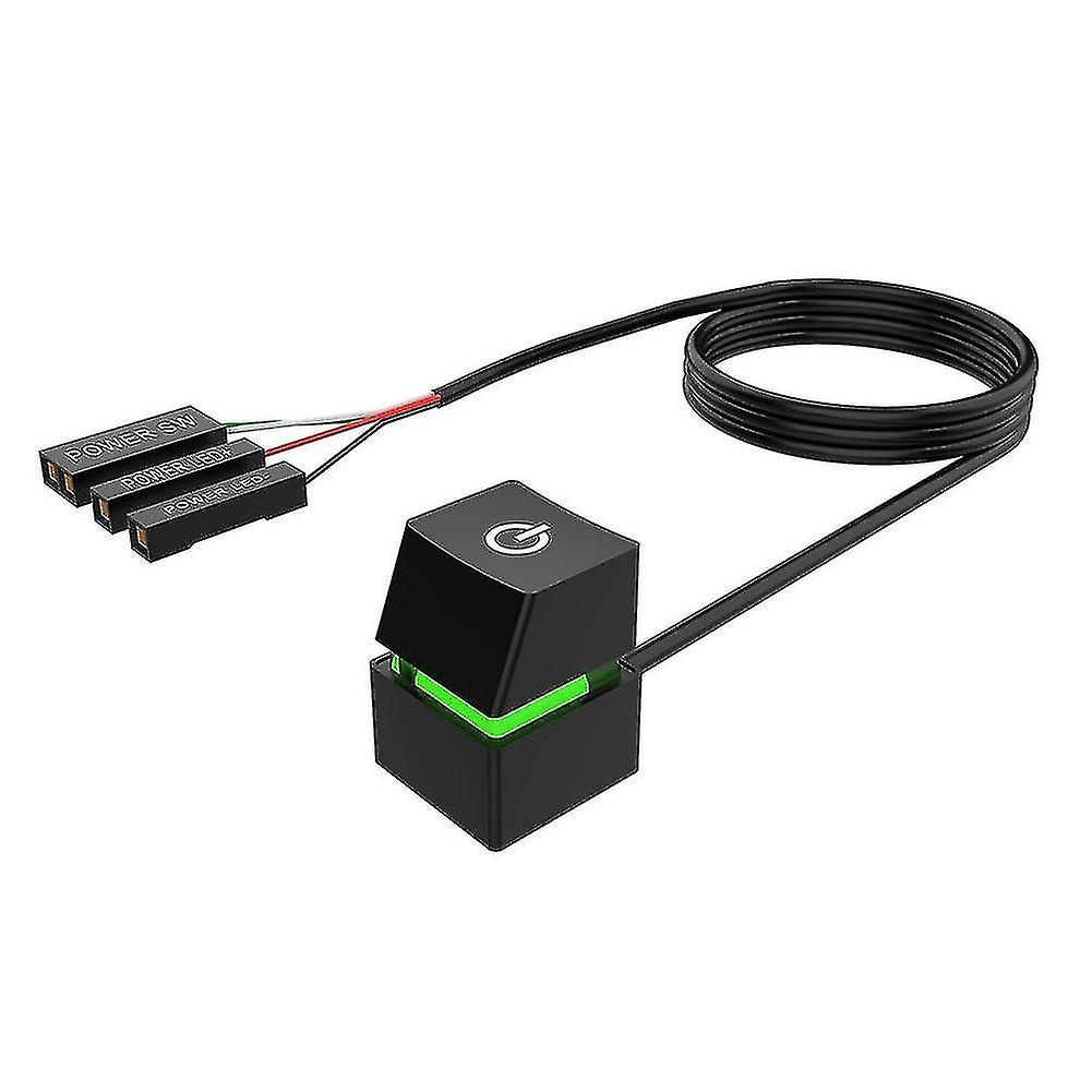 Portable On/off Pc Power Button Switch Câble Desktop Computer Commutateurs Extension Cordon 400cm Vert L