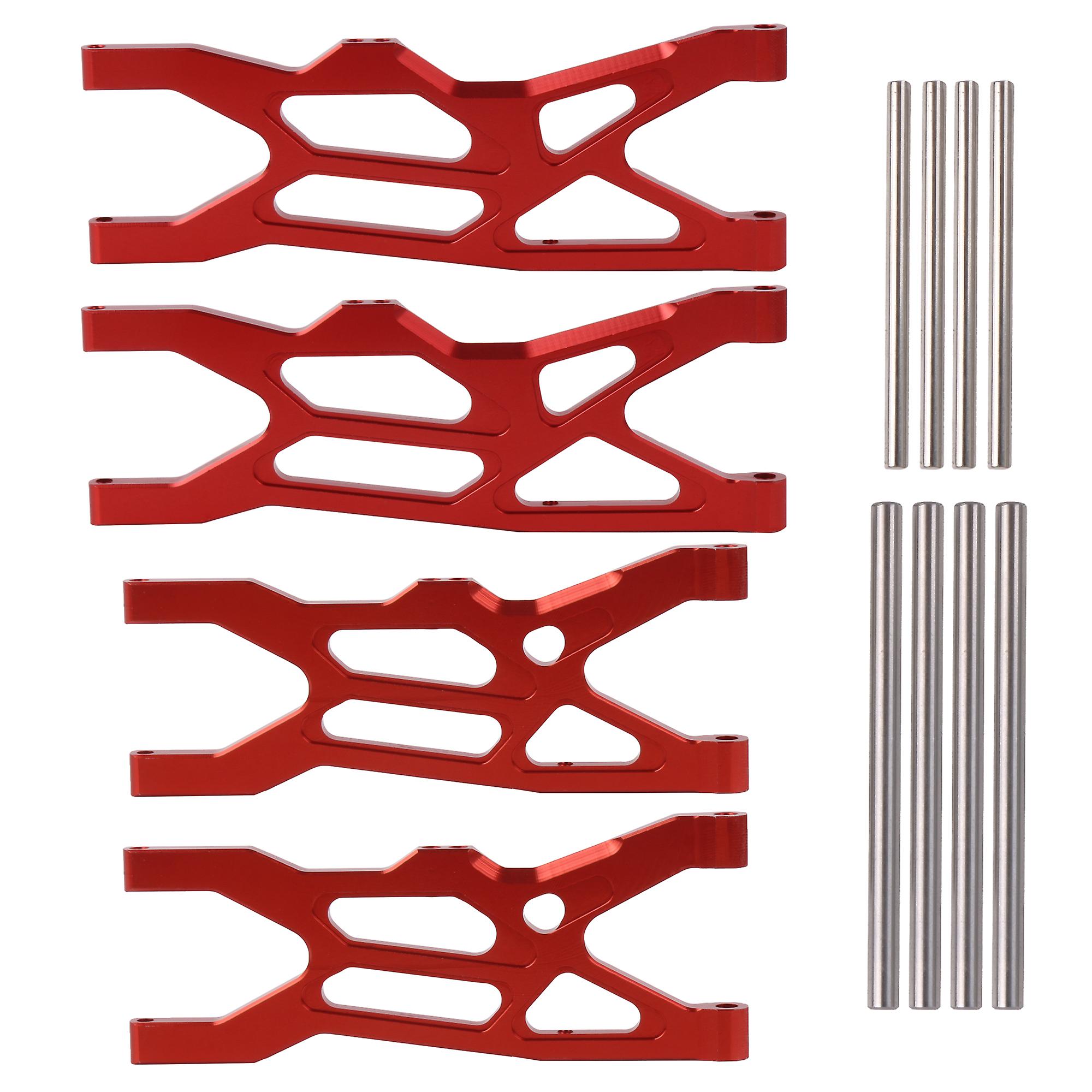4Pcs RC Red Lower Suspension Arms Kit Replacement for ARA102690 1:10