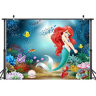 壁紙 海 マーメイド リトル・マーメイド 水中花や貝殻が人魚の世界へ