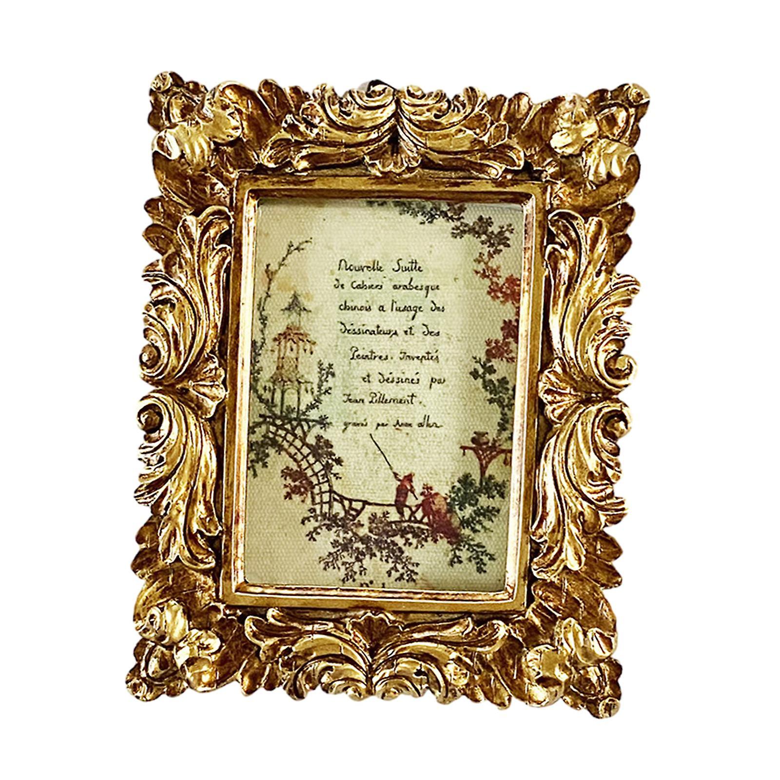 Photo Frame With Stand And Hook Classic Floral Embossed Frames Picture Frame