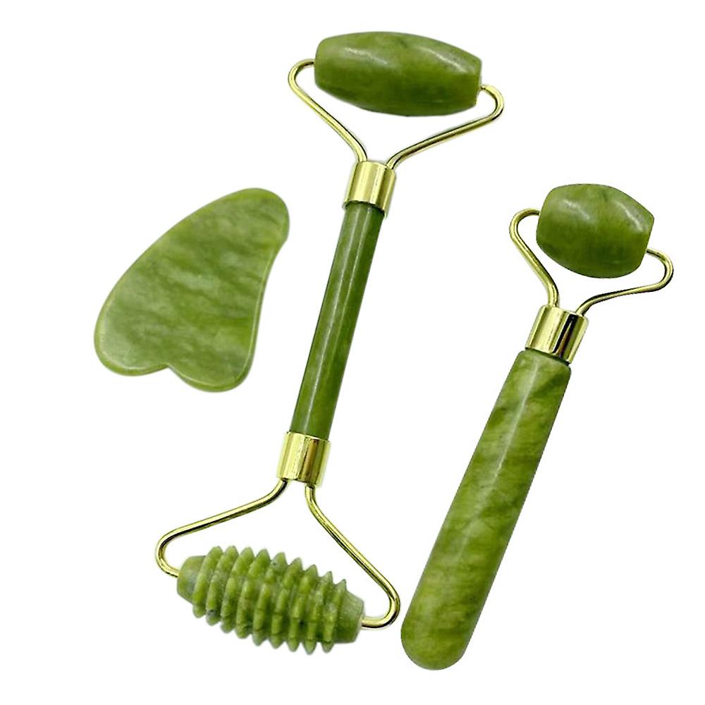 Jade Rollers & Face Scrapers Jade Stone Set