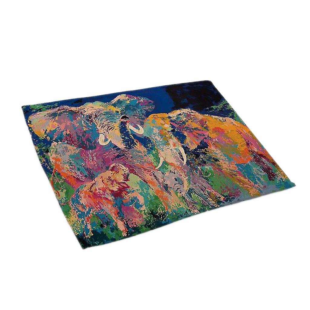 Elephant Pattern Insulation Bowl Placemat Dining Pad Western Table Mat #2