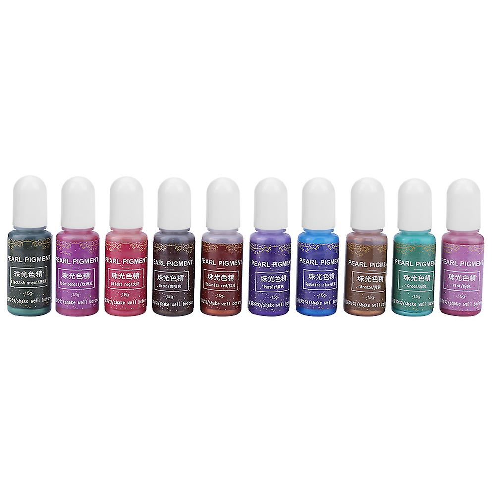 10g Epoxy UV Resin Dye Colorant 10 Colors for DIY Art Crafts, Pigment Resin Coloring for Epoxy Jewelry and Handmade Projects