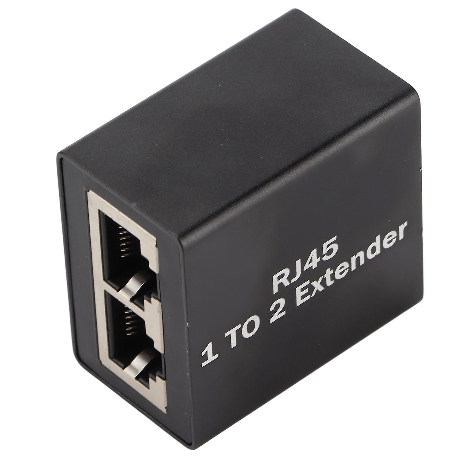 Ethernet Splitter RJ45 Network Connector Adapter Ethernet Socket Extender SplitterOne to Two Splitter 