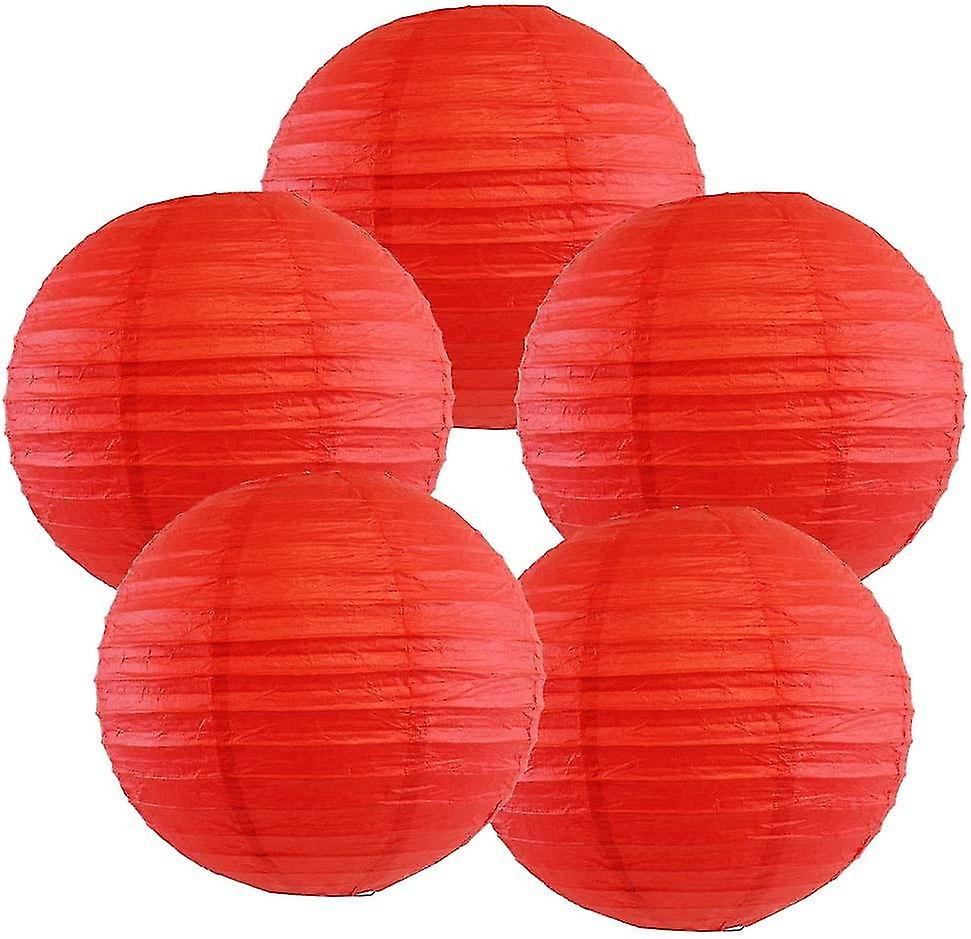 Set of 5 Paper Lanterns 6-Inch Chinese Japanese Paper Lanterns For Decoration Party Holiday Accessor