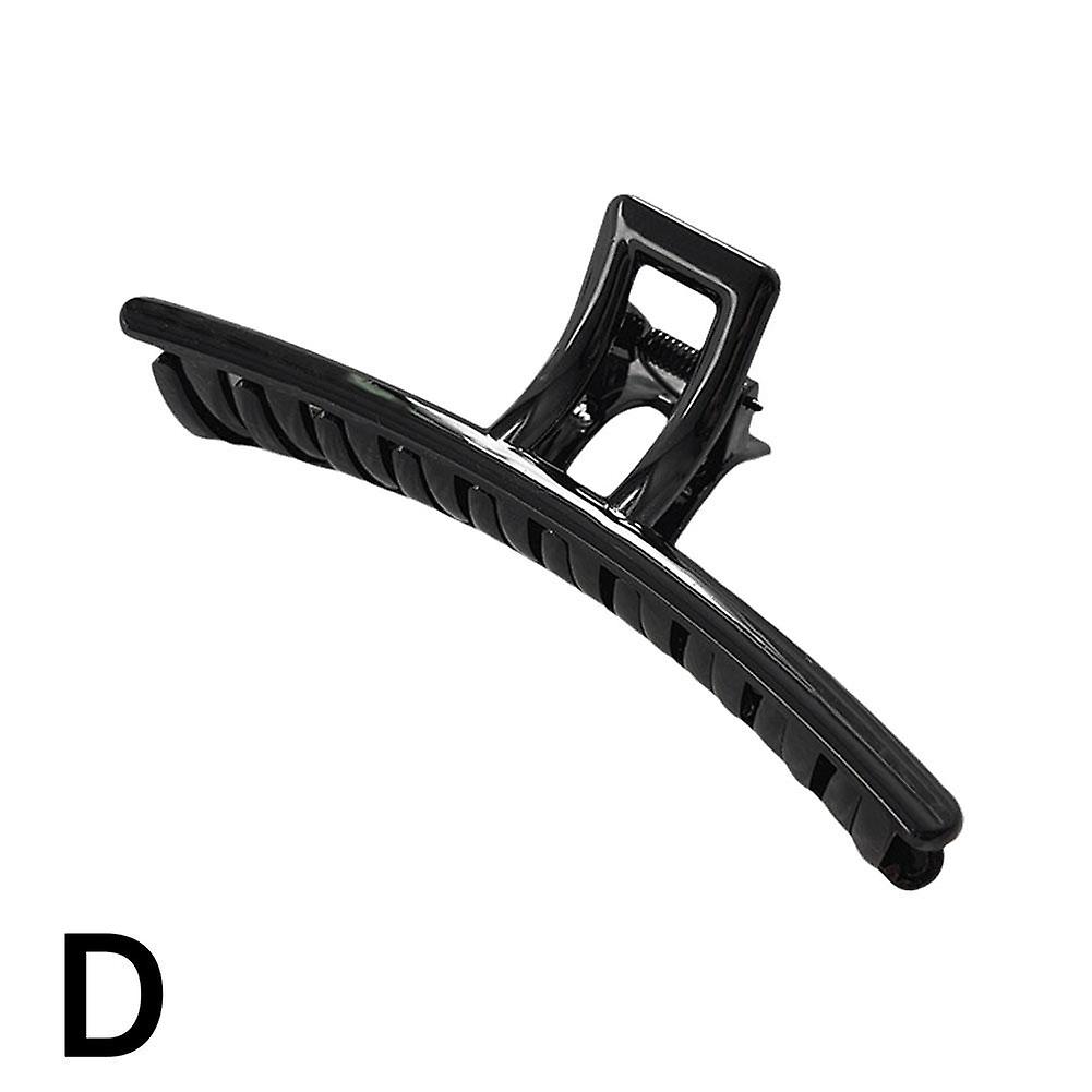 Cream Shark Clip 5.11 Inch Acrylic Hair Claw Strong Hold Minimalist Design for Elegant Hairstyles