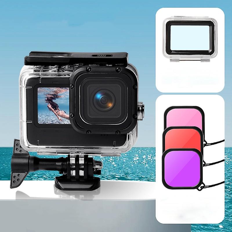 Waterproof Case Touch Back Cover Lens Filter for GoPro HERO9