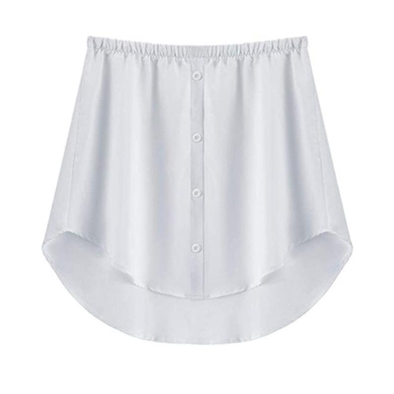 Shirt Extenders Adjustable Layering Fake Tops Lower Sweep Hem with Elastic Waist Band Mini Skirt Hemline Fashion Wearing