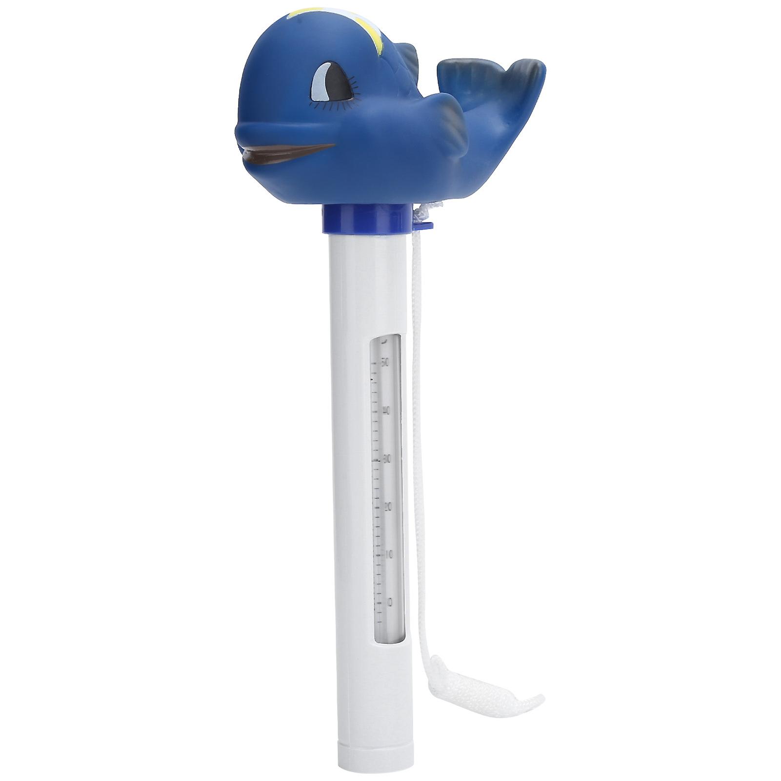 Cartoon Animal Shaped Floating Thermometer for Swimming Pools Sauna Spa Accessories Blue