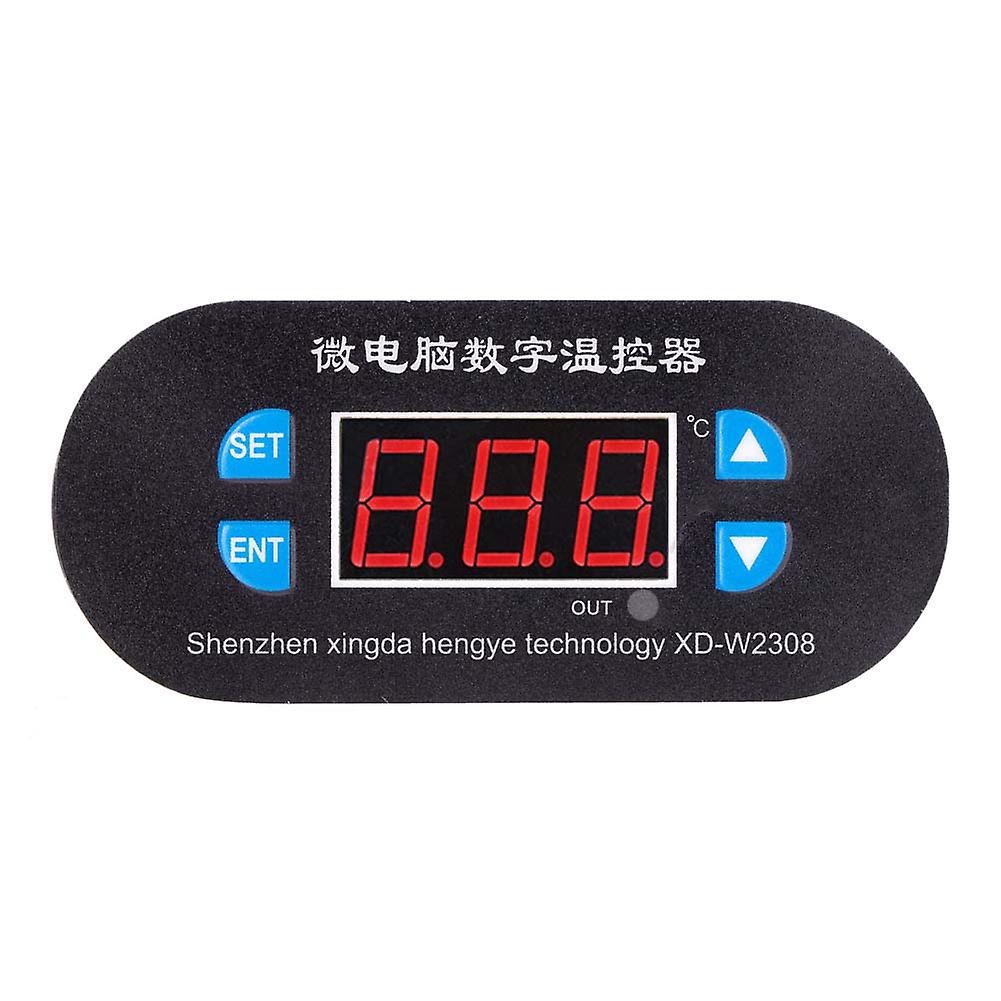 Electric Temperature Controller Digital Heating Cooling Control Regulator Accessory (24V-Red)