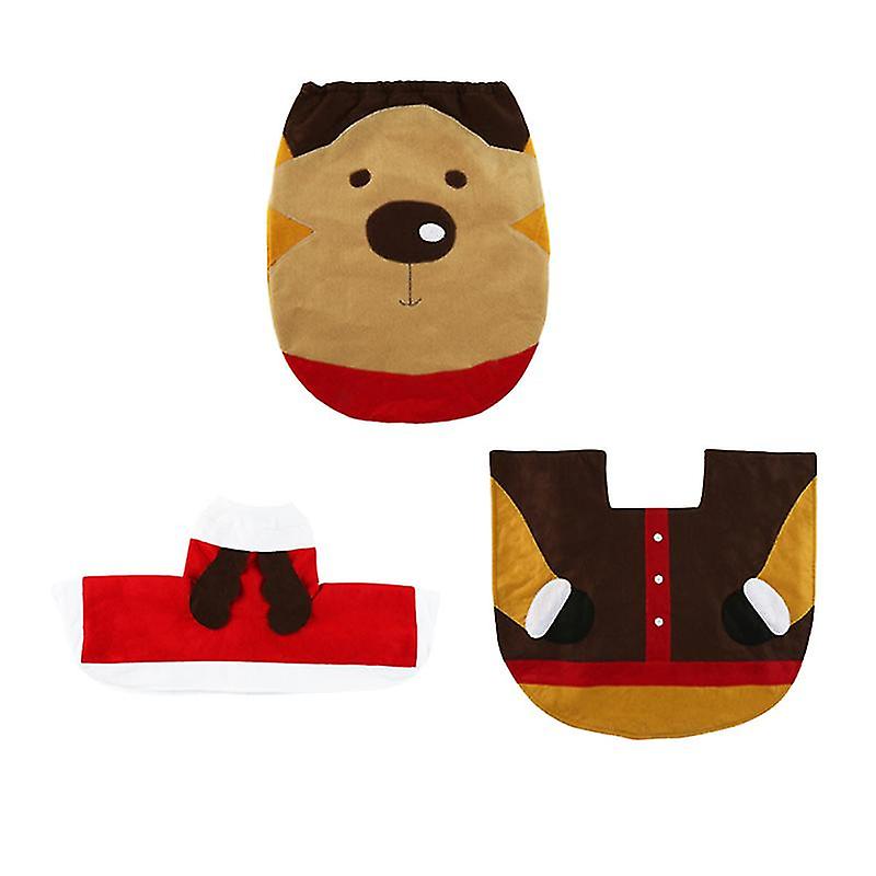 无纺布马桶座套，用于圣诞派对装饰