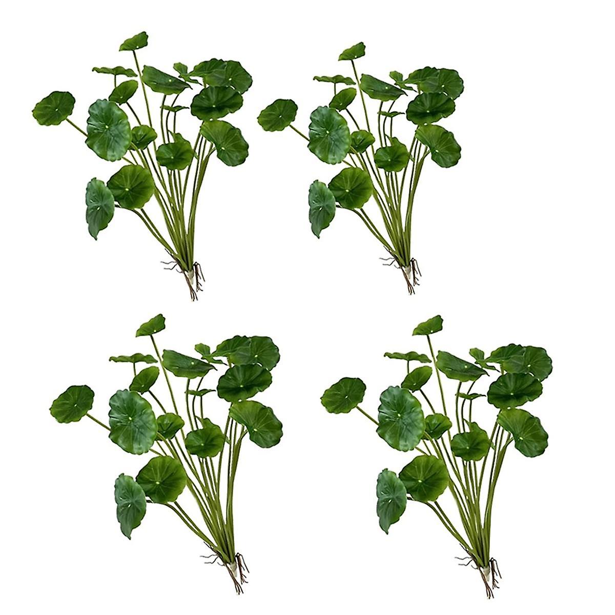 Simulation of Copper Coin Grass Begonia Leaf Potted Wall Hanging Fake Decoration Simulation Leaves