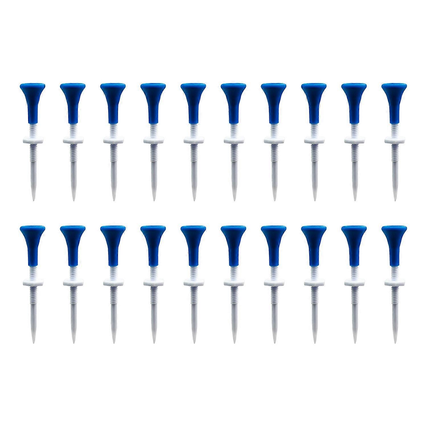 20Pcs Golf Tee Height Adjustable Sharp Tip Plastic Golf Ball Holder Golf Training Aid Driving Range