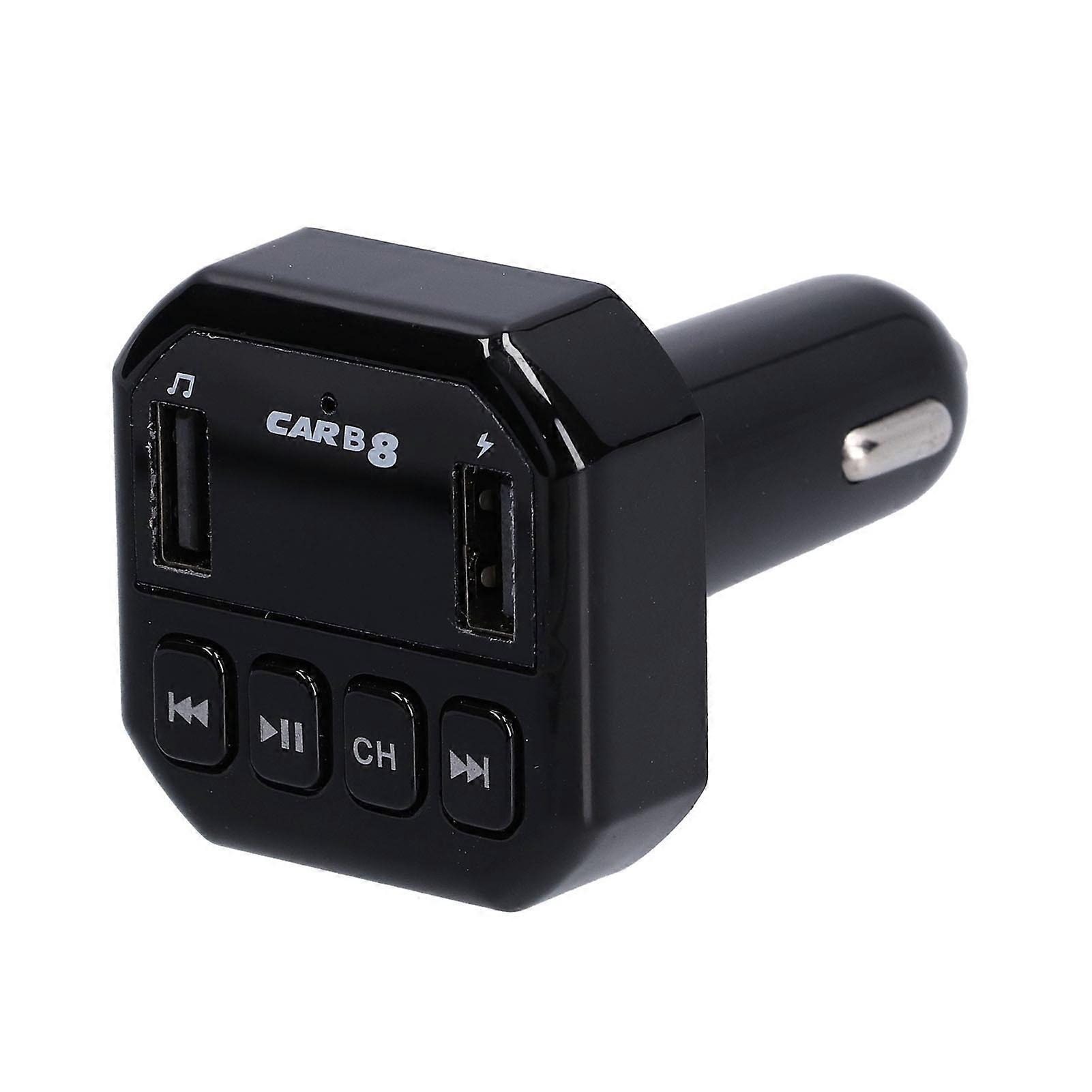 Bluetooth Fm Transmitter Hands Free Calling Wireless Audio Transmitter Receiver For Car